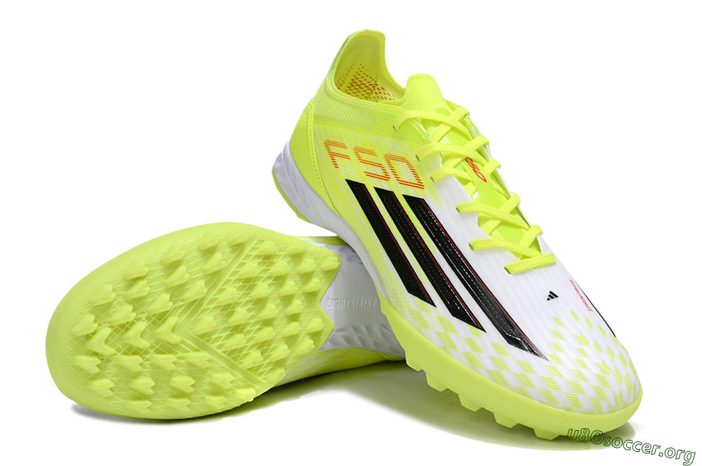 Adidas F50 Pro TF Football Shoes - Yellow/Black/Red 0