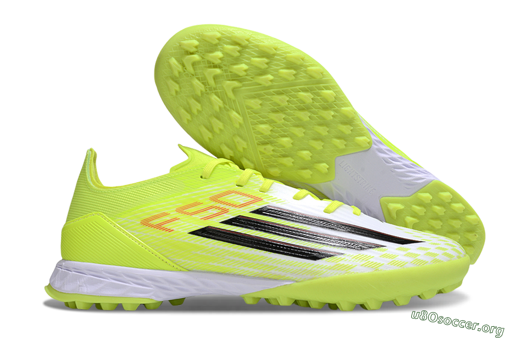 Adidas F50 Pro TF Football Shoes - Yellow/Black/Red 2