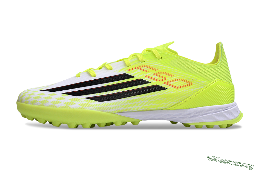 Adidas F50 Pro TF Football Shoes - Yellow/Black/Red 3