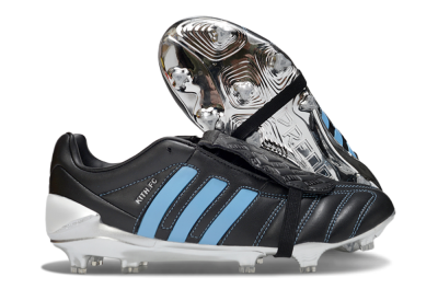 Adidas Predator 25 Elite Foldover Tongue FG Football Boots - Black/Blue/Silver