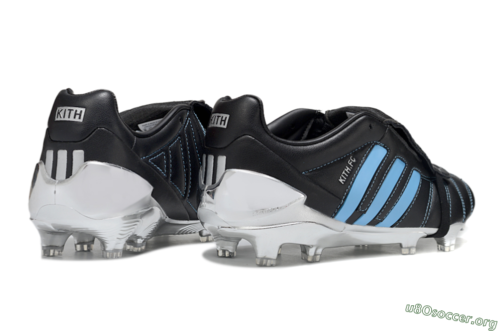 Adidas Predator 25 Elite Foldover Tongue FG Football Boots - Black/Blue/Silver 6