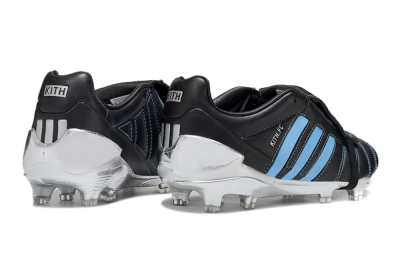 Adidas Predator 25 Elite Foldover Tongue FG Football Boots - Black/Blue/Silver