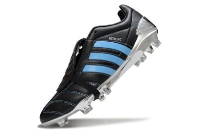 Adidas Predator 25 Elite Foldover Tongue FG Football Boots - Black/Blue/Silver