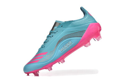 Messi x Adidas F50 Elite FG Football Boots - Jade/Pink/Silver