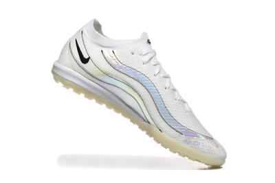 Nike Air Zoom Mercurial Vapor 16 Elite TF Football Shoes - White/Silver/Black