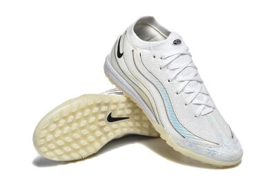 Nike Air Zoom Mercurial Vapor 16 Elite TF Football Shoes - White/Silver/Black