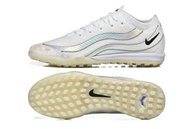 Nike Air Zoom Mercurial Vapor 16 Elite TF Football Shoes - White/Silver/Black