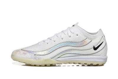 Nike Air Zoom Mercurial Vapor 16 Elite TF Football Shoes - White/Silver/Black