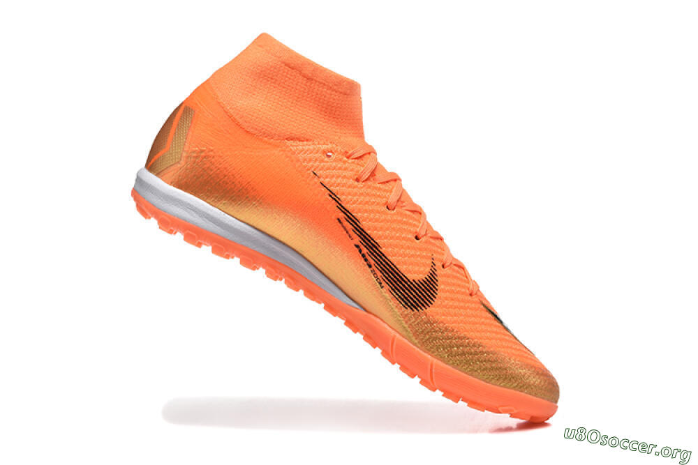 Nike Air Zoom Mercurial Superfly 10 Elite TF Football Shoes - Red/Black/Gold 7