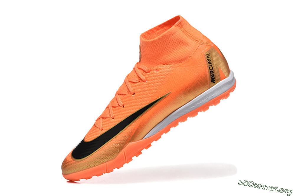 Nike Air Zoom Mercurial Superfly 10 Elite TF Football Shoes - Red/Black/Gold 8