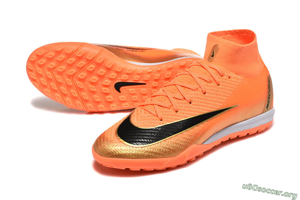 Nike Air Zoom Mercurial Superfly 10 Elite TF Football Shoes - Red/Black/Gold 0