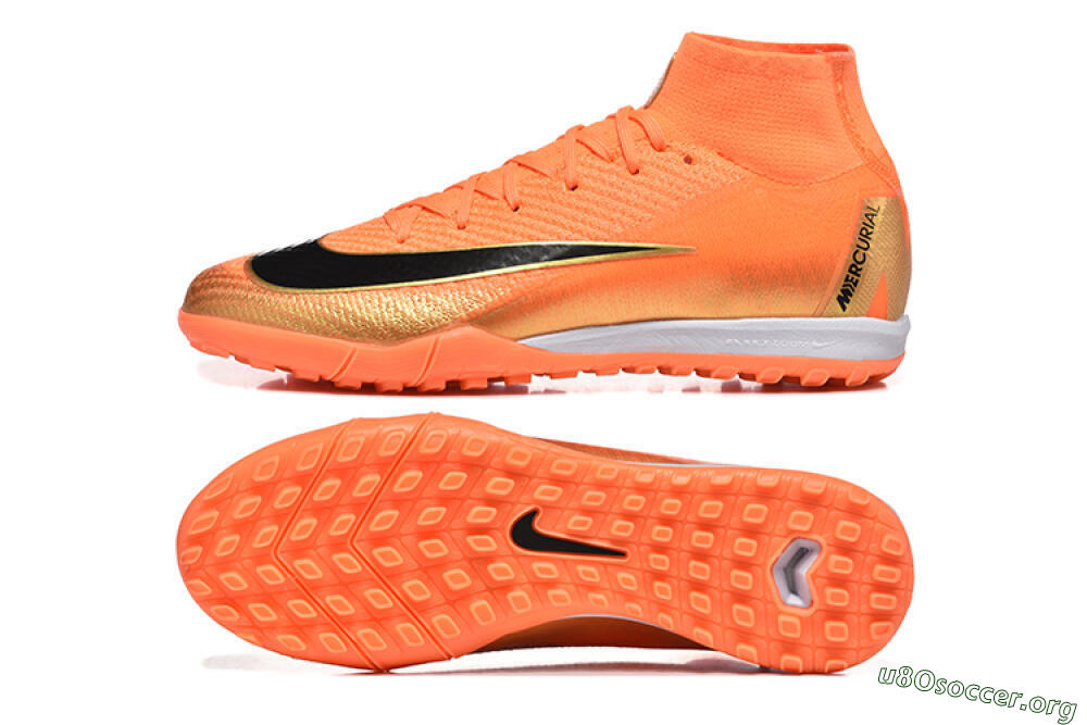 Nike Air Zoom Mercurial Superfly 10 Elite TF Football Shoes - Red/Black/Gold 1