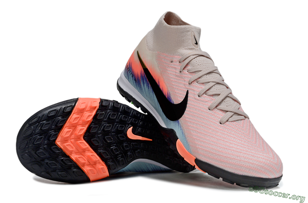 Nike Air Zoom Mercurial Superfly 10 Elite TF Football Shoes - Pink/Black/Gold 1