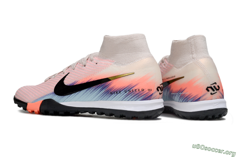 Nike Air Zoom Mercurial Superfly 10 Elite TF Football Shoes - Pink/Black/Gold 4