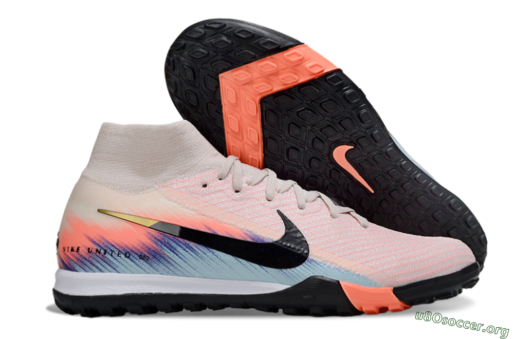 Nike Air Zoom Mercurial Superfly 10 Elite TF Football Shoes - Pink/Black/Gold 2