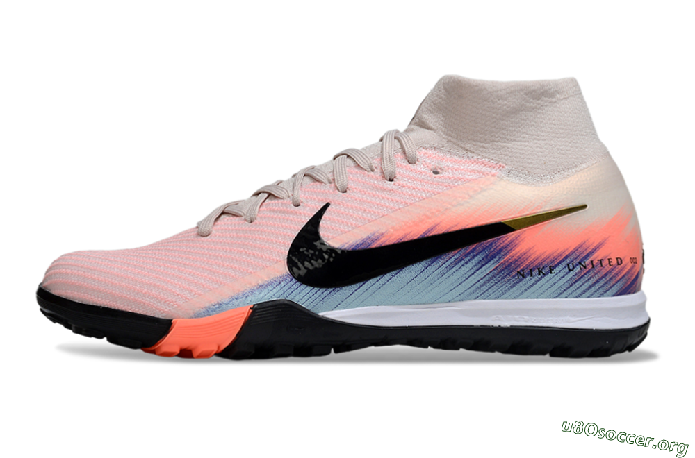 Nike Air Zoom Mercurial Superfly 10 Elite TF Football Shoes - Pink/Black/Gold 3