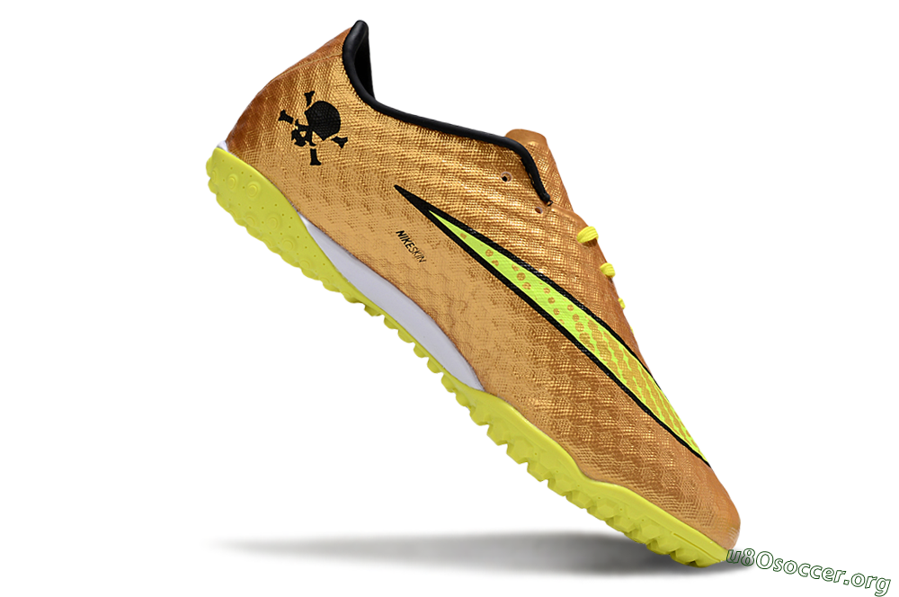 Nike Hypervenom Phantom TF Football Shoes - Gold/Black/Yellow 4