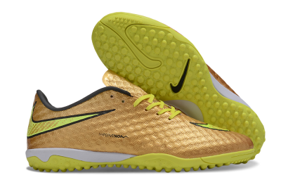 Nike Hypervenom Phantom TF Football Shoes - Gold/Black/Yellow