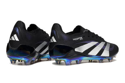 Adidas Predator 25 Elite FG Football Boots - Black/Silver/Blue