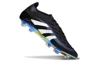 Adidas Predator 25 Elite FG Football Boots - Black/Silver/Blue