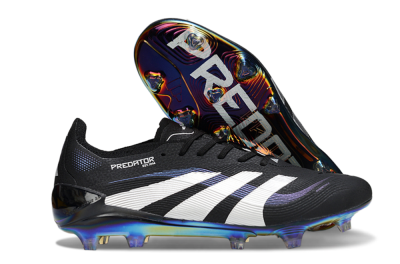 Adidas Predator 25 Elite FG Football Boots - Black/Silver/Blue