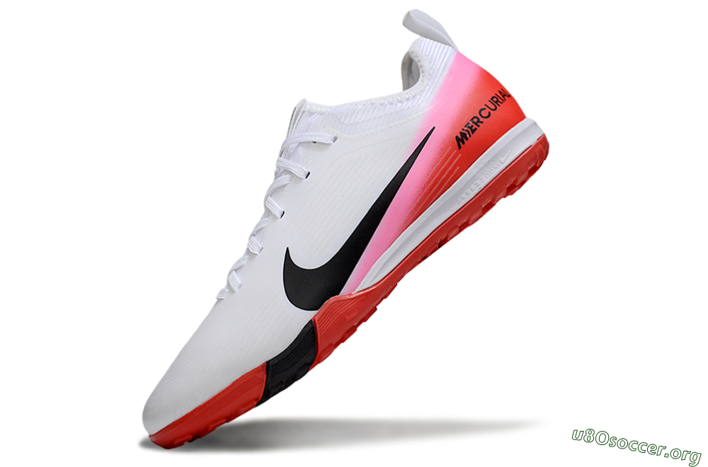 Nike Air Zoom Mercurial Vapor 16 Pro TF Football Shoes - White/Black/Red 6