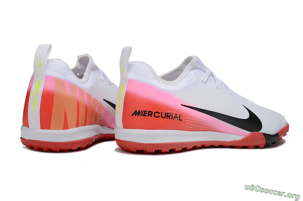Nike Air Zoom Mercurial Vapor 16 Pro TF Football Shoes - White/Black/Red 7