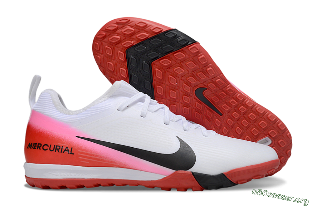 Nike Air Zoom Mercurial Vapor 16 Pro TF Football Shoes - White/Black/Red 2