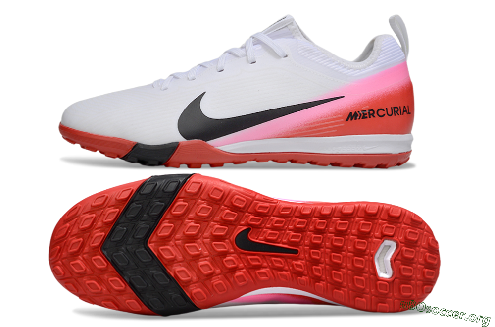 Nike Air Zoom Mercurial Vapor 16 Pro TF Football Shoes - White/Black/Red 1