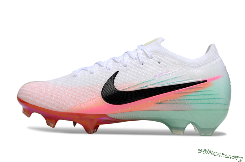 Nike Air Zoom Mercurial Vapor 16 Elite FG Football Boots - White/Black/Pink 3