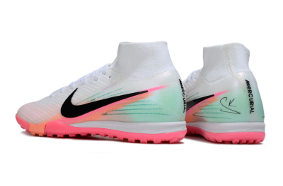 Nike Air Zoom Mercurial Superfly 10 Elite TF Football Shoes - White/Pink/Black