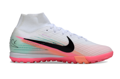 Nike Air Zoom Mercurial Superfly 10 Elite TF Football Shoes - White/Pink/Black
