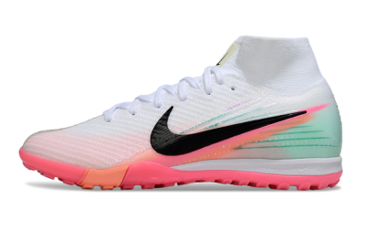 Nike Air Zoom Mercurial Superfly 10 Elite TF Football Shoes - White/Pink/Black