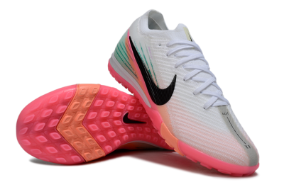 Nike Air Zoom Mercurial Vapor 16 Elite TF Football Shoes - White/Black/Pink