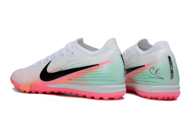 Nike Air Zoom Mercurial Vapor 16 Elite TF Football Shoes - White/Black/Pink