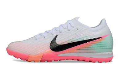 Nike Air Zoom Mercurial Vapor 16 Elite TF Football Shoes - White/Black/Pink