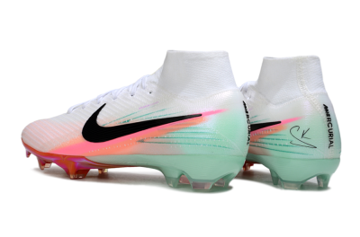 Nike Air Zoom Mercurial Superfly 10 Elite FG Football Boots - White/Pink/Black