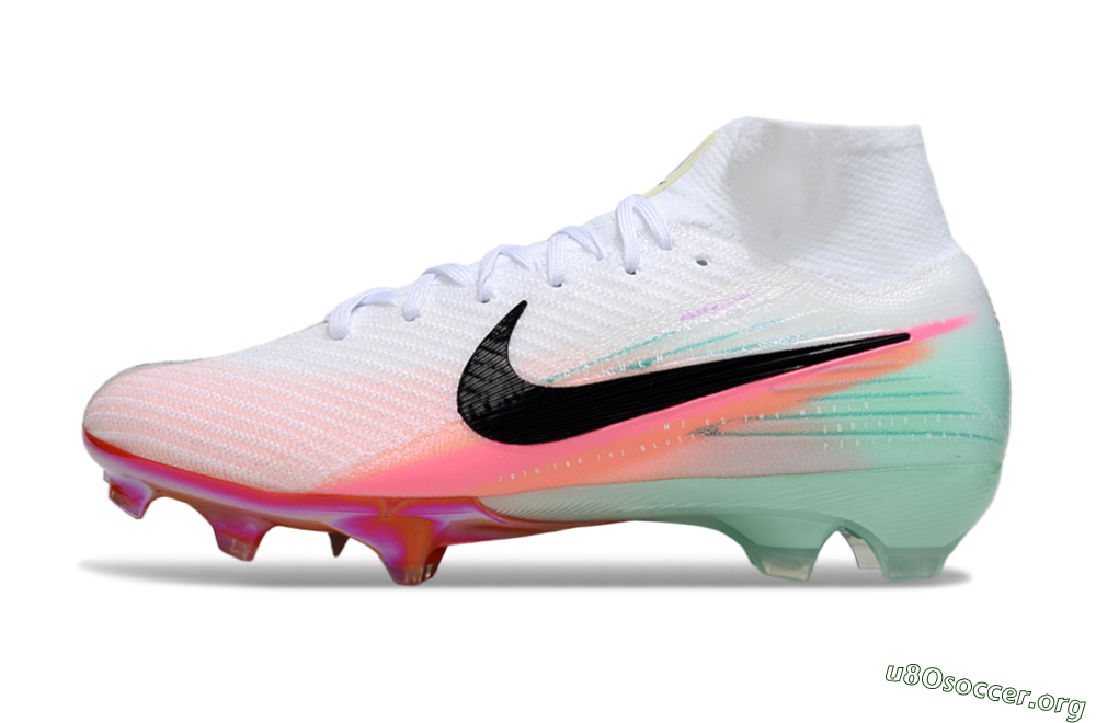 Nike Air Zoom Mercurial Superfly 10 Elite FG Football Boots - White/Pink/Black 3