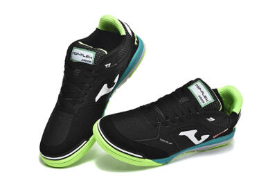 Joma Top Flex IC Football Shoes - Black/White/Yellow