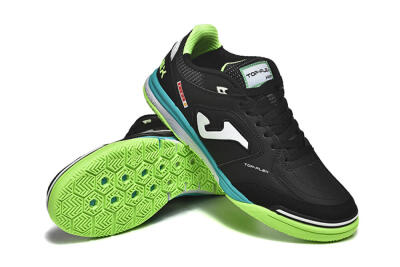 Joma Top Flex IC Football Shoes - Black/White/Yellow