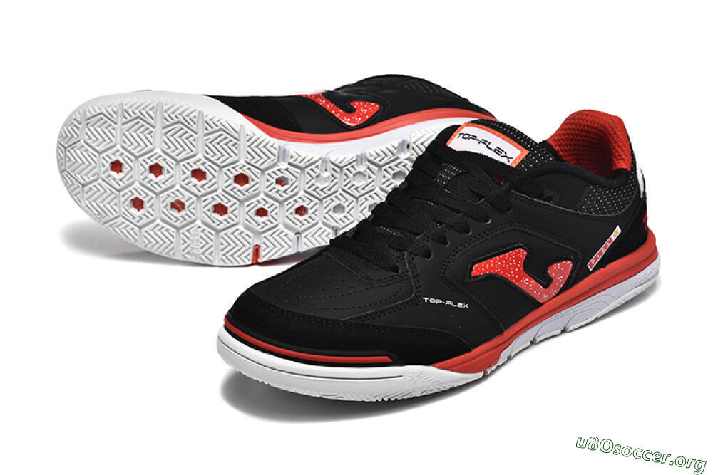 Joma Top Flex IC Football Shoes - Black/Red/White 0