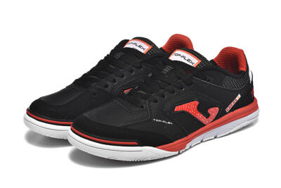 Joma Top Flex IC Football Shoes - Black/Red/White