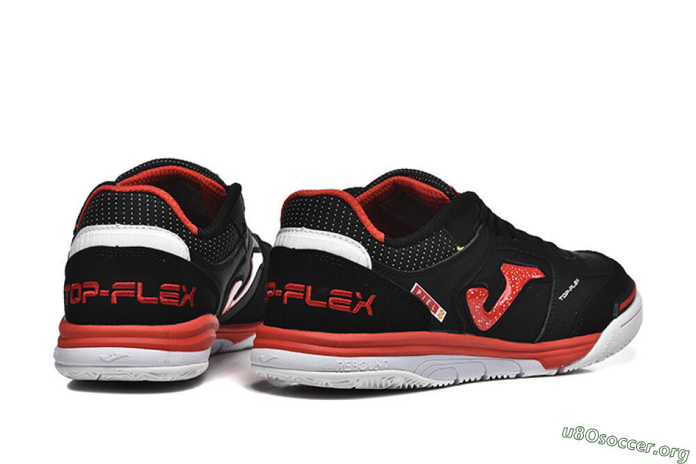 Joma Top Flex IC Football Shoes - Black/Red/White 9