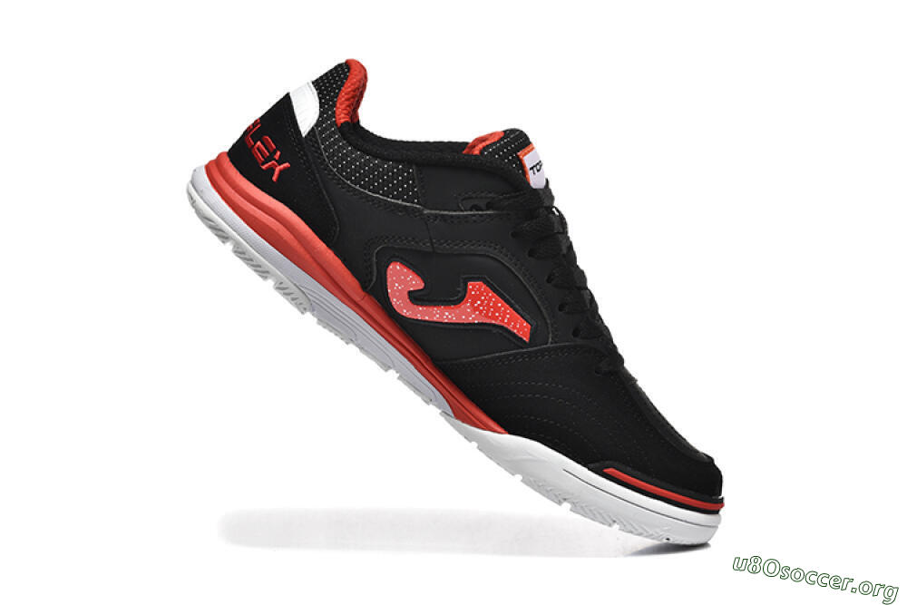 Joma Top Flex IC Football Shoes - Black/Red/White 7