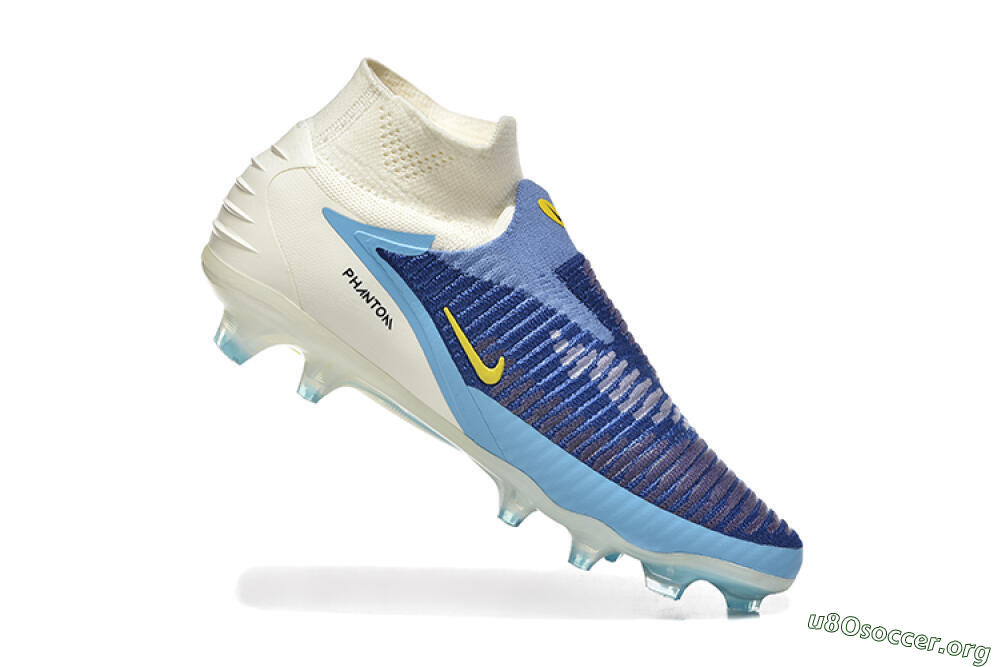 Nike Phantom 6 Elite FG Football Boots - Blue/White/Black 7