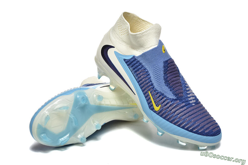 Nike Phantom 6 Elite FG Football Boots - Blue/White/Black 4