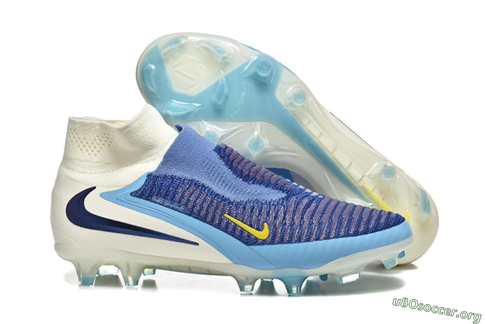 Nike Phantom 6 Elite FG Football Boots - Blue/White/Black 2