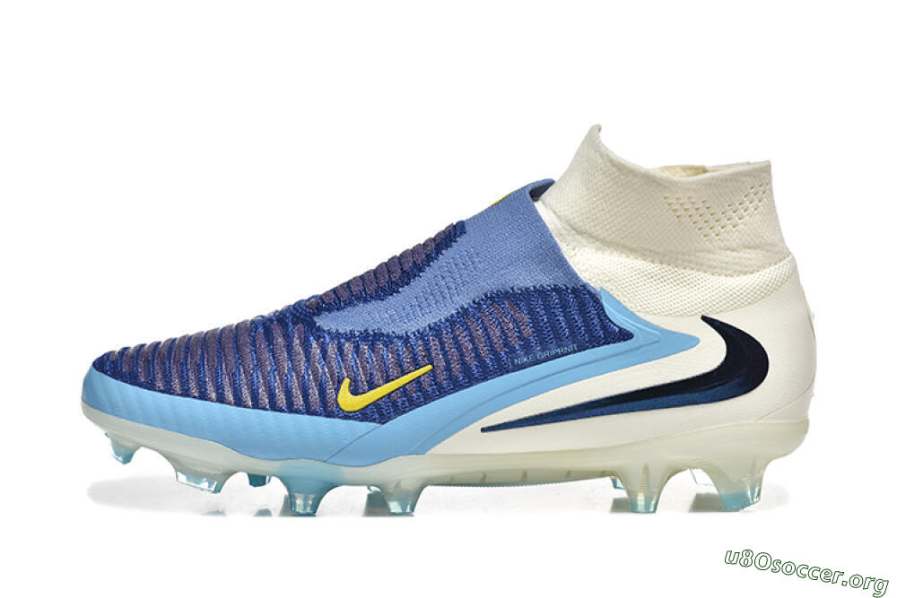 Nike Phantom 6 Elite FG Football Boots - Blue/White/Black 3
