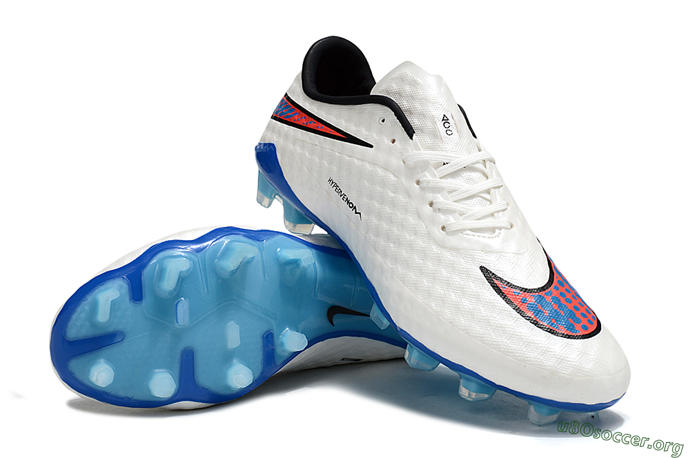 Nike Hypervenom Phantom FG Football Boots - White/Red/Blue 0
