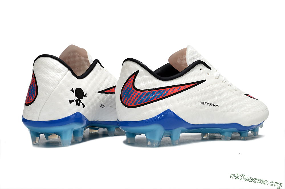 Nike Hypervenom Phantom FG Football Boots - White/Red/Blue 6
